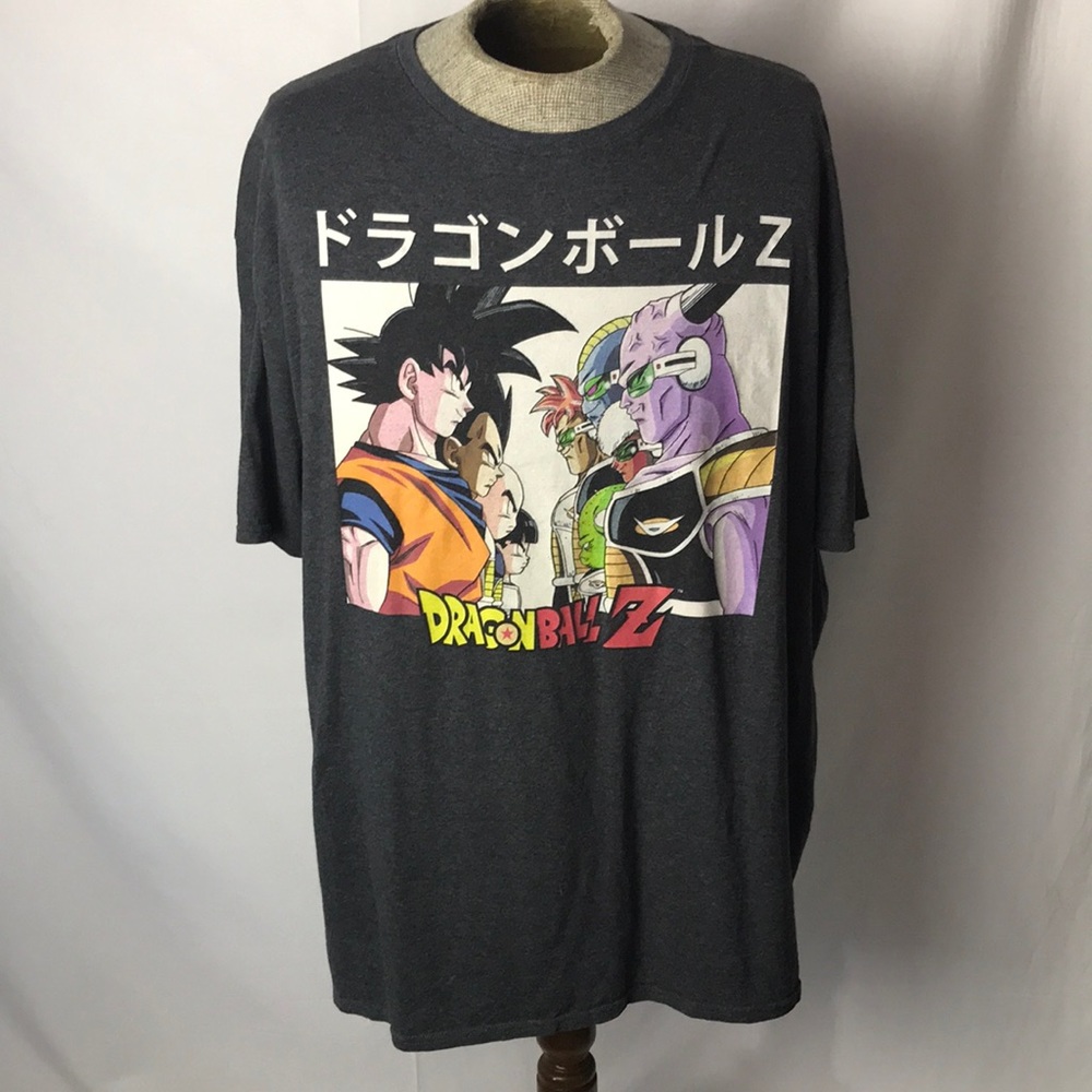 Dragon BallZ gray graphic t-shirt Sz 2XL 50/52